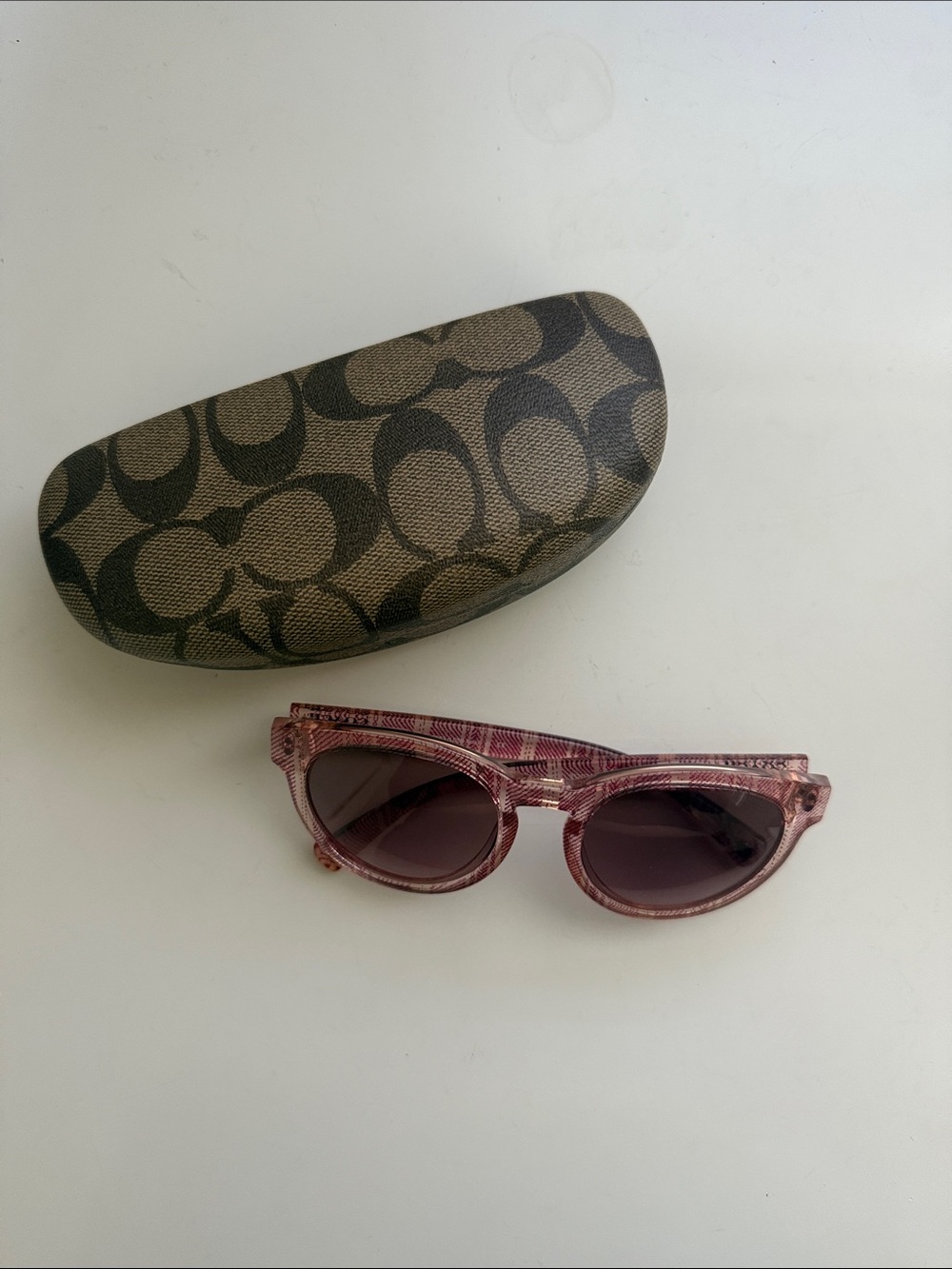 Coach Pink Cat-Eye Sunglasses